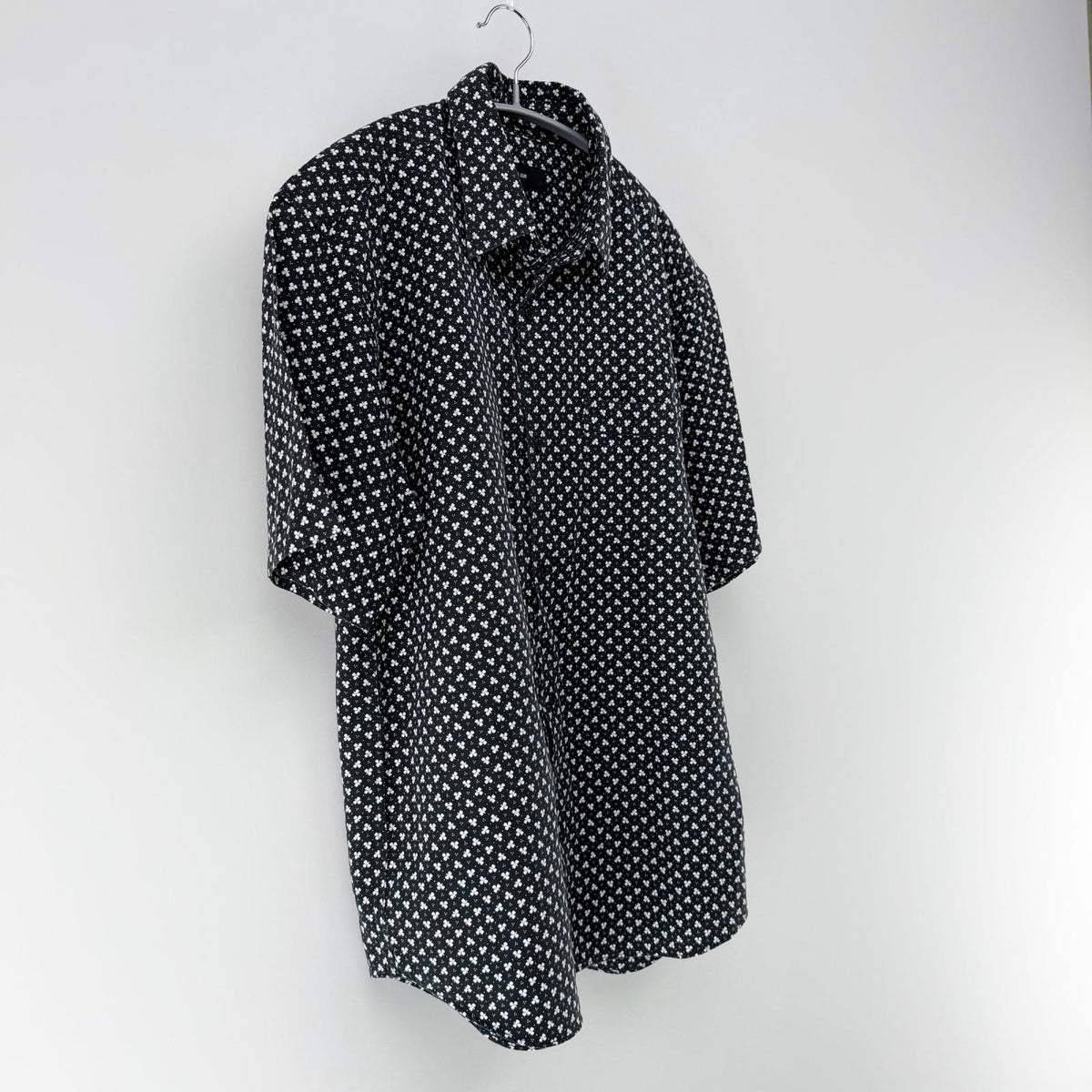 【美品】COMME CA ISM 半袖シャツ ブラック Fサイズ【クリーニング発送】