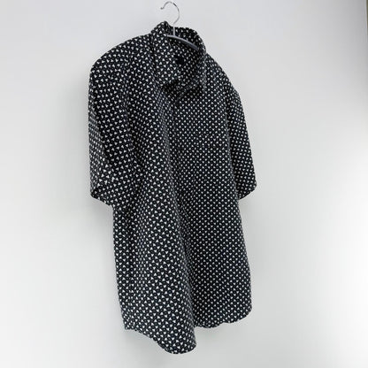【美品】COMME CA ISM 半袖シャツ ブラック Fサイズ【クリーニング発送】