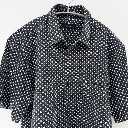 【美品】COMME CA ISM 半袖シャツ ブラック Fサイズ【クリーニング発送】