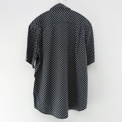 【美品】COMME CA ISM 半袖シャツ ブラック Fサイズ【クリーニング発送】