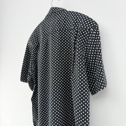 【美品】COMME CA ISM 半袖シャツ ブラック Fサイズ【クリーニング発送】