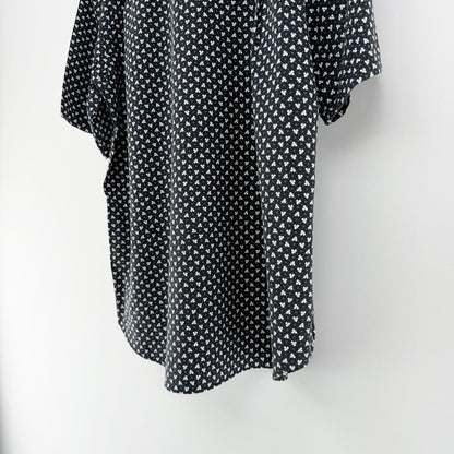 【美品】COMME CA ISM 半袖シャツ ブラック Fサイズ【クリーニング発送】