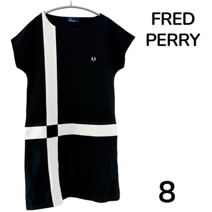 【美品】FRED PERRY ワンピース ブラック 8サイズ【クリーニング発送】