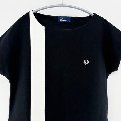 【美品】FRED PERRY ワンピース ブラック 8サイズ【クリーニング発送】