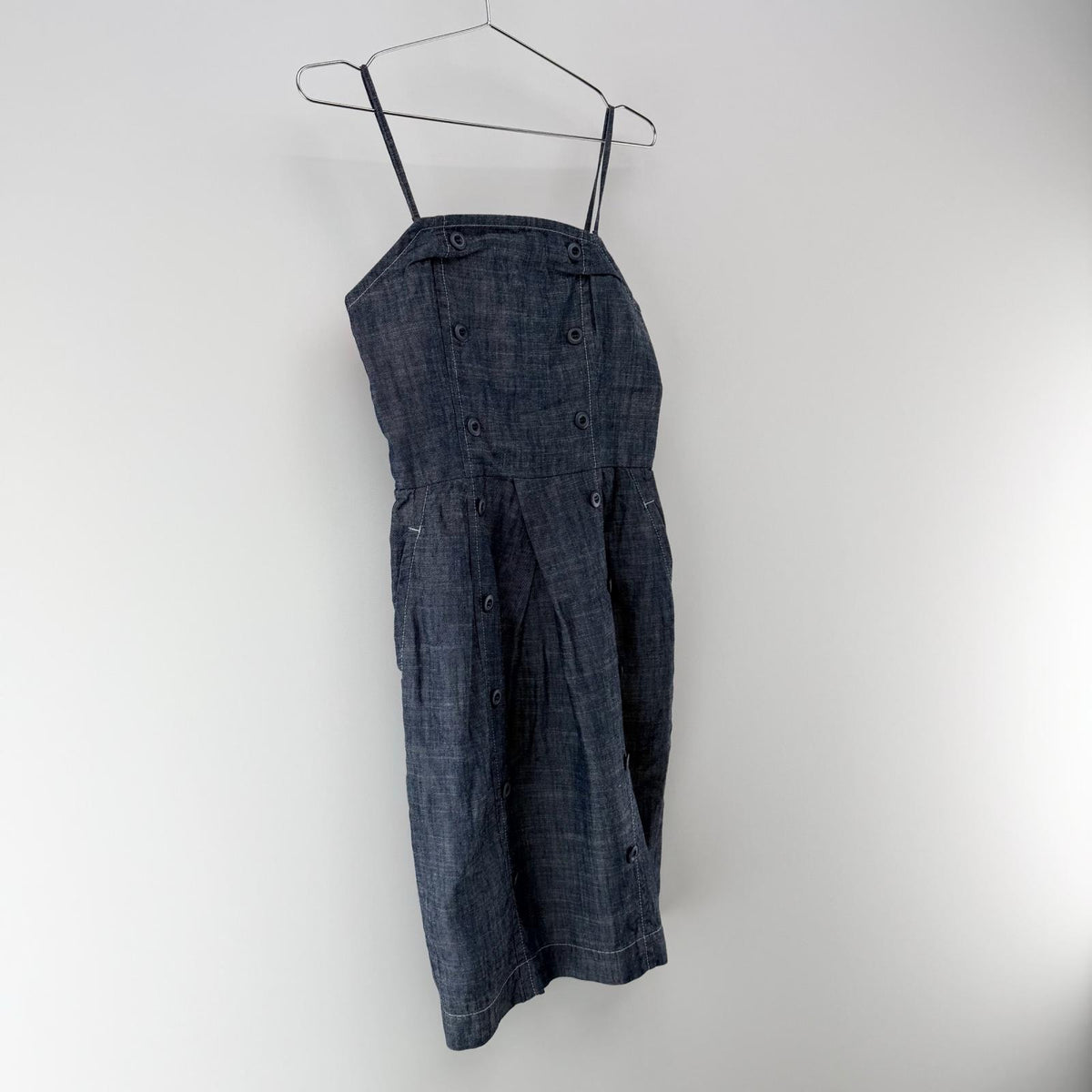 【美品】NEW YORKER ワンピース ネイビー 9ARサイズ【クリーニング発送】