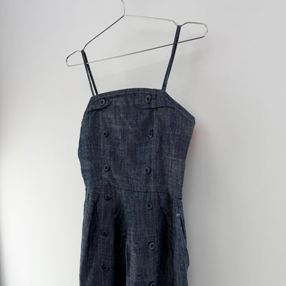【美品】NEW YORKER ワンピース ネイビー 9ARサイズ【クリーニング発送】
