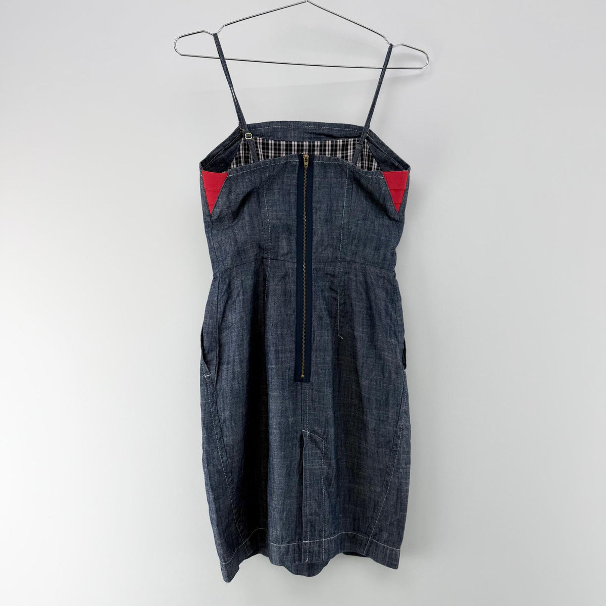 【美品】NEW YORKER ワンピース ネイビー 9ARサイズ【クリーニング発送】