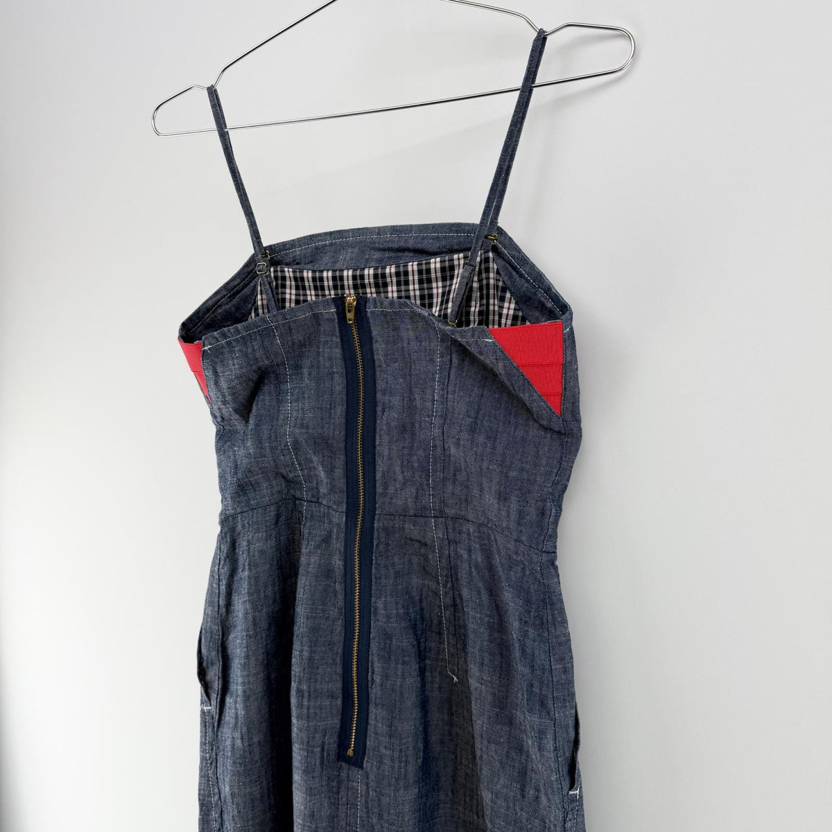 【美品】NEW YORKER ワンピース ネイビー 9ARサイズ【クリーニング発送】