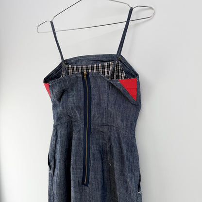 【美品】NEW YORKER ワンピース ネイビー 9ARサイズ【クリーニング発送】