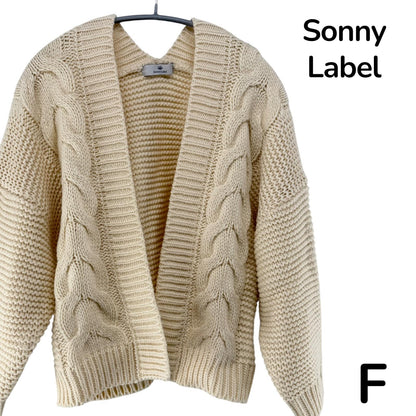 【美品】Sonny Label カーディガン ベージュ Fサイズ【クリーニング発送】