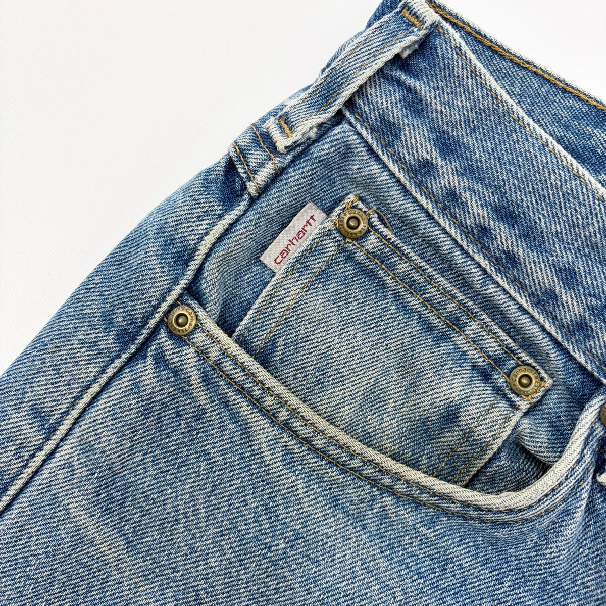【美品】Carhartt デニム・ジーンズ インディゴ 34サイズ【クリーニング発送】