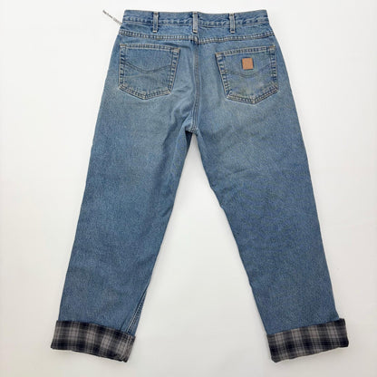 【美品】Carhartt デニム・ジーンズ インディゴ 34サイズ【クリーニング発送】