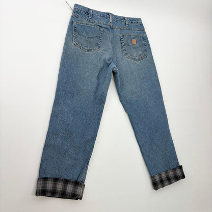 【美品】Carhartt デニム・ジーンズ インディゴ 34サイズ【クリーニング発送】