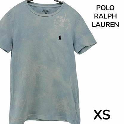 【美品】POLO RALPH LAUREN 半袖Tシャツ ブルー 青 XSサイズ【クリーニング発送】