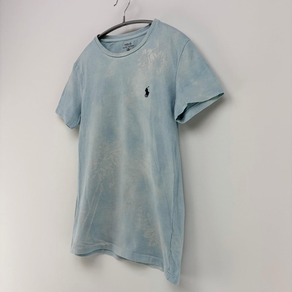 【美品】POLO RALPH LAUREN 半袖Tシャツ ブルー 青 XSサイズ【クリーニング発送】