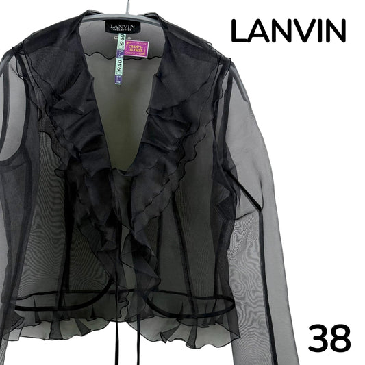 【美品】LANVIN ボレロ ブラック 38サイズ【クリーニング済】
