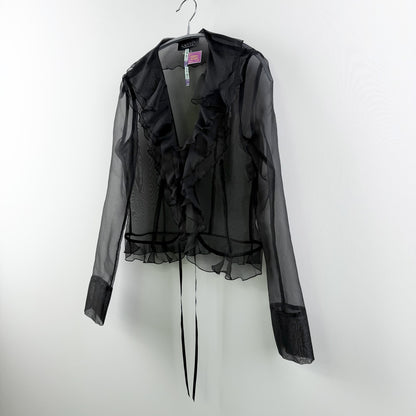 【美品】LANVIN ボレロ ブラック 38サイズ【クリーニング済】