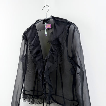 【美品】LANVIN ボレロ ブラック 38サイズ【クリーニング済】