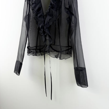 【美品】LANVIN ボレロ ブラック 38サイズ【クリーニング済】