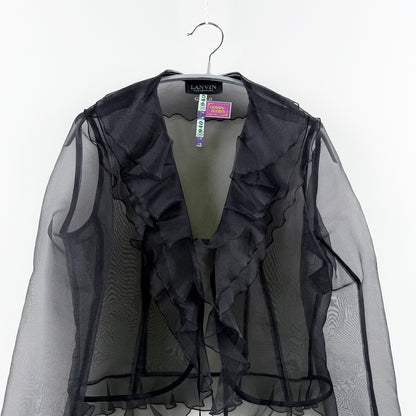 【美品】LANVIN ボレロ ブラック 38サイズ【クリーニング済】