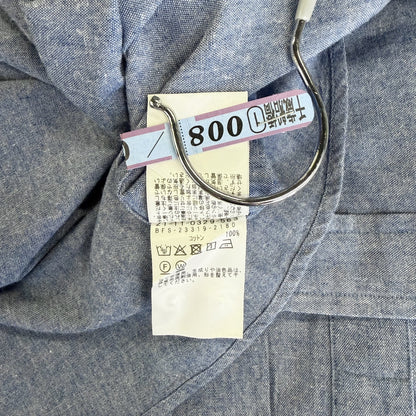 【美品】BEAMS F 長袖シャツ ブルー Lサイズ【クリーニング発送】