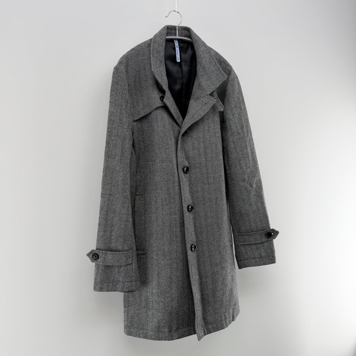 【美品】Biscorse チェスターコート グレー LLサイズ【クリーニング発送】