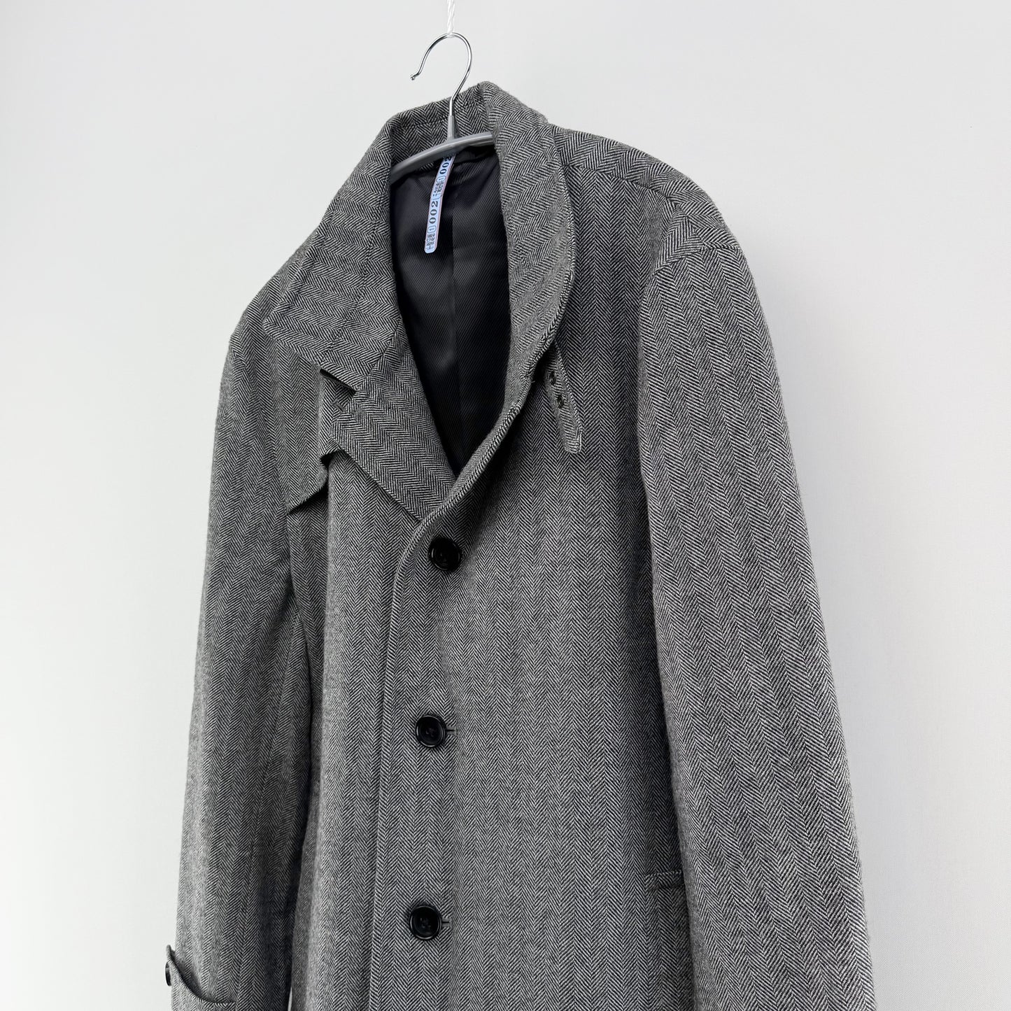 【美品】Biscorse チェスターコート グレー LLサイズ【クリーニング発送】