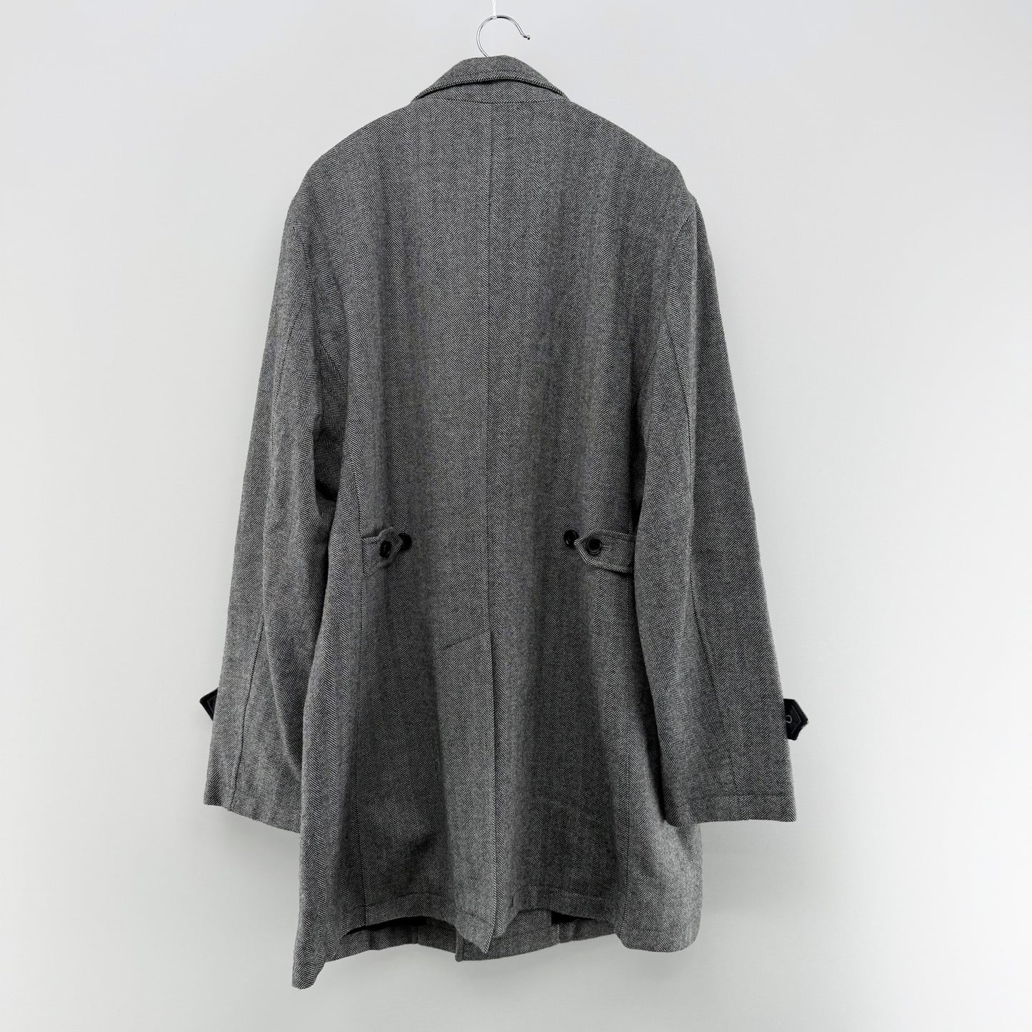 【美品】Biscorse チェスターコート グレー LLサイズ【クリーニング発送】