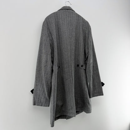 【美品】Biscorse チェスターコート グレー LLサイズ【クリーニング発送】