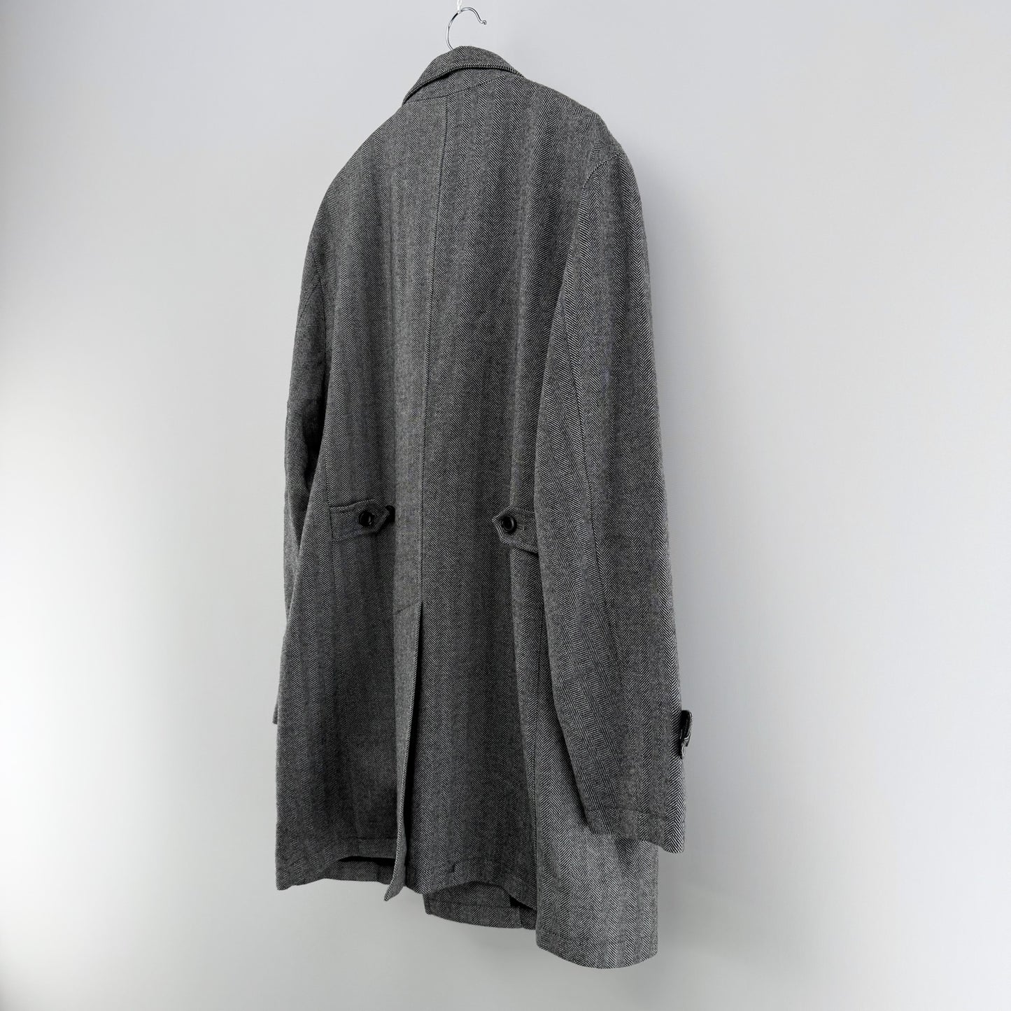 【美品】Biscorse チェスターコート グレー LLサイズ【クリーニング発送】