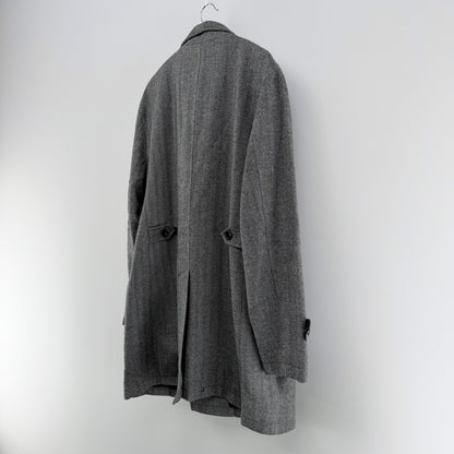 【美品】Biscorse チェスターコート グレー LLサイズ【クリーニング発送】