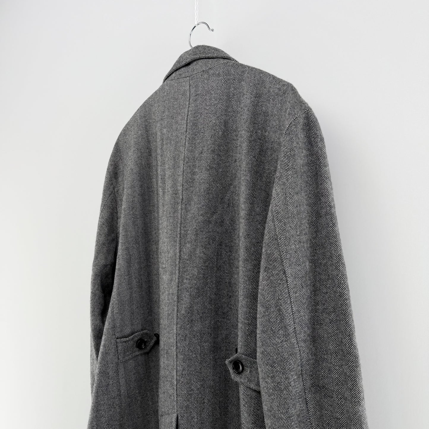 【美品】Biscorse チェスターコート グレー LLサイズ【クリーニング発送】