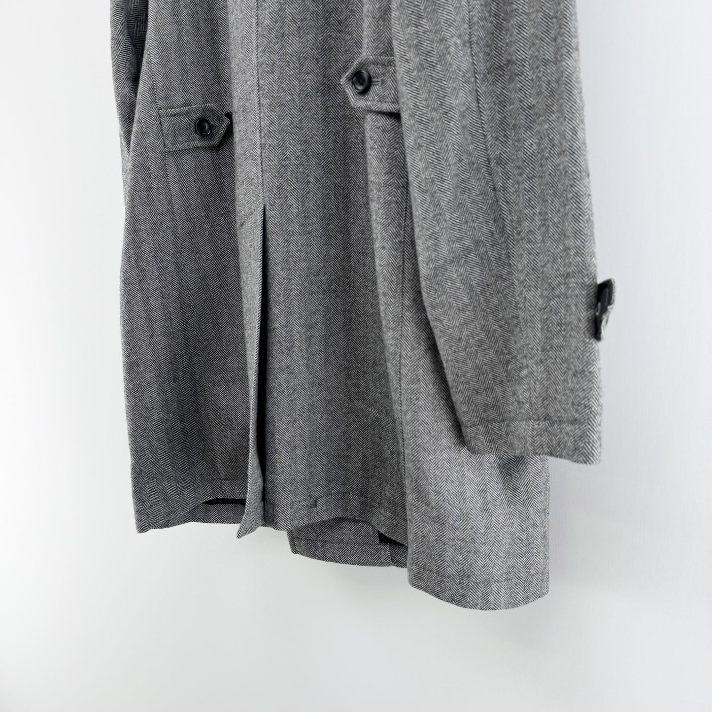 【美品】Biscorse チェスターコート グレー LLサイズ【クリーニング発送】
