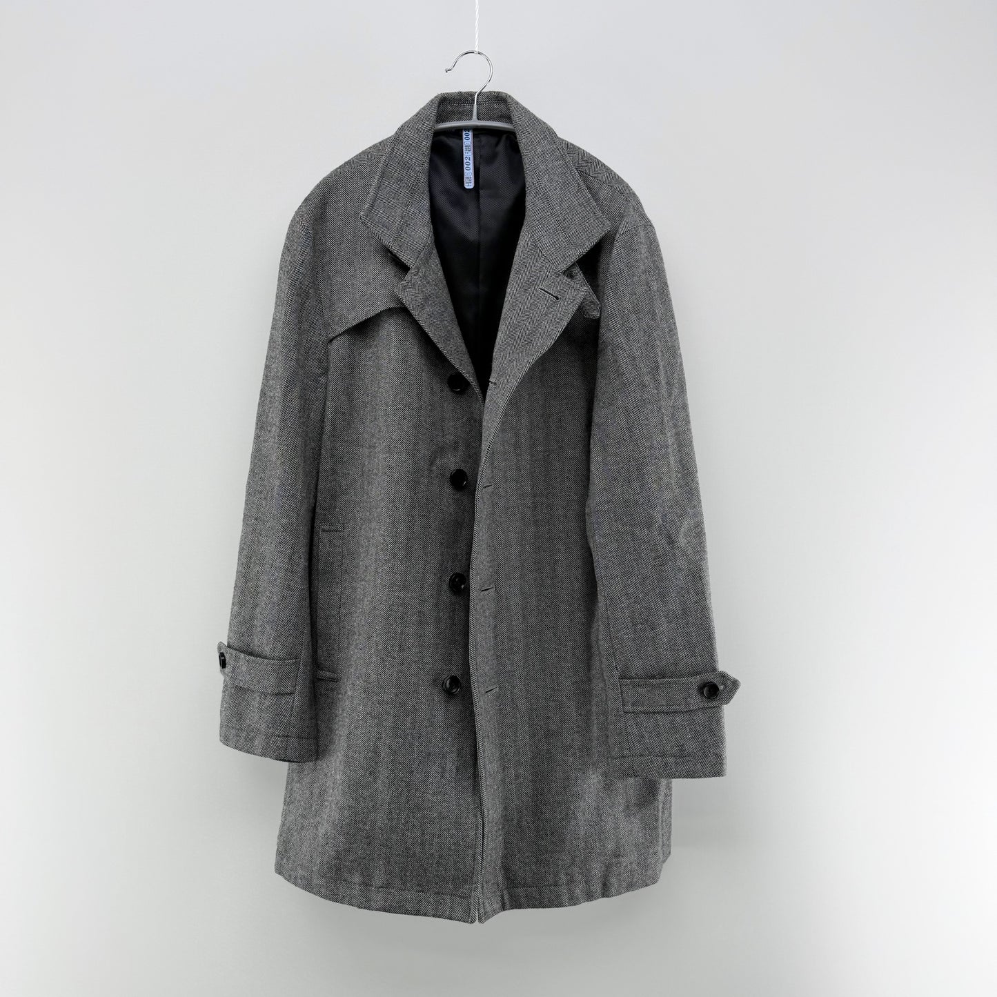 【美品】Biscorse チェスターコート グレー LLサイズ【クリーニング発送】