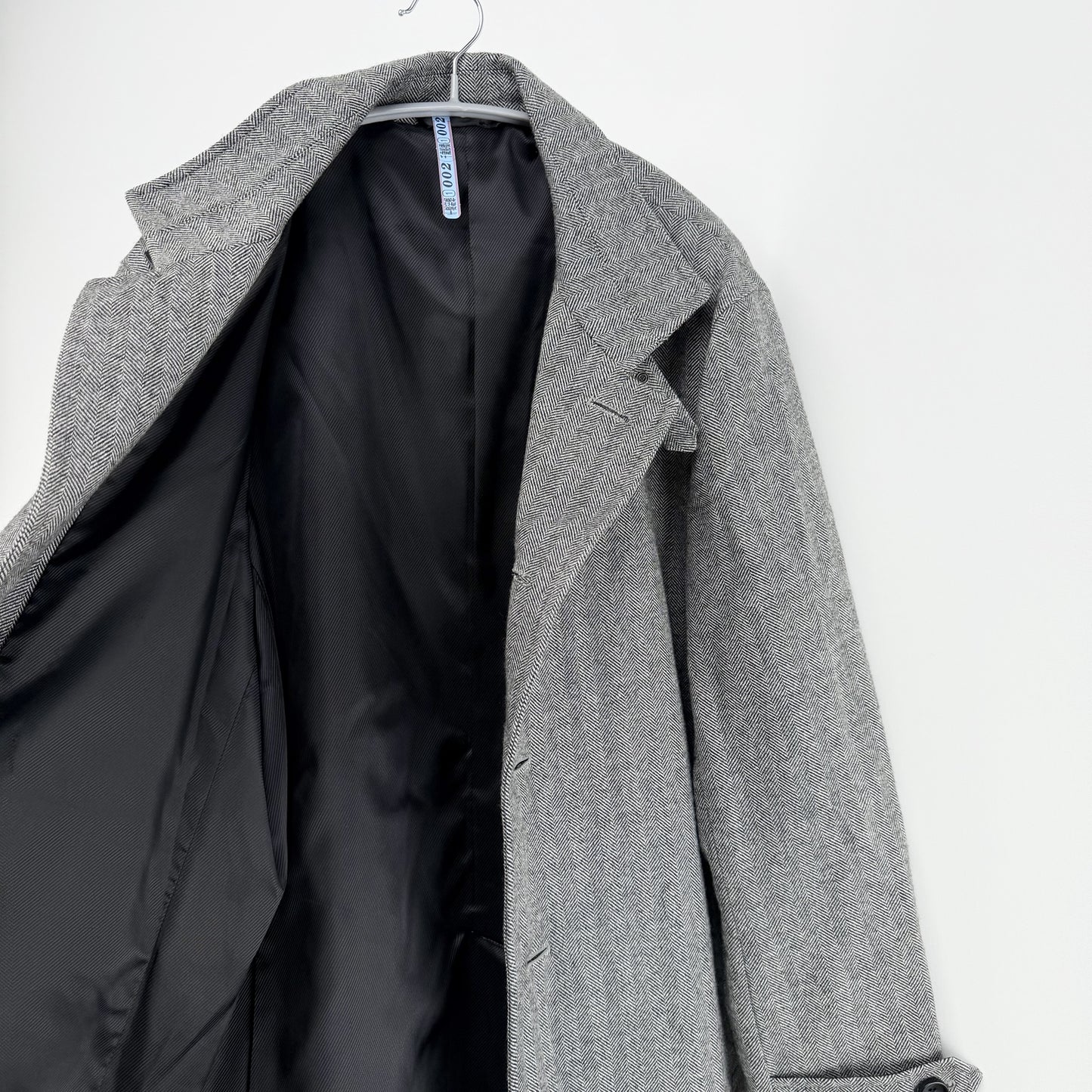 【美品】Biscorse チェスターコート グレー LLサイズ【クリーニング発送】