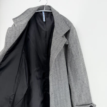 【美品】Biscorse チェスターコート グレー LLサイズ【クリーニング発送】