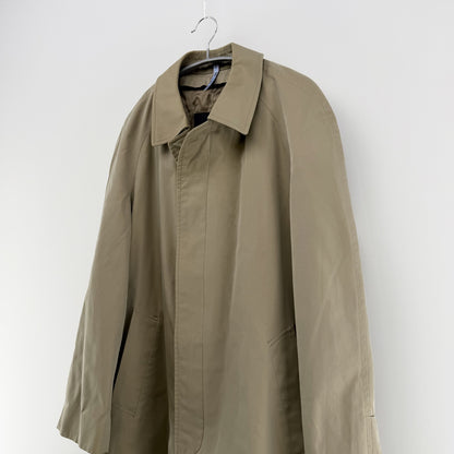 Aquascutum LONDON ステンカラーコート ベージュ【クリーニング発送】