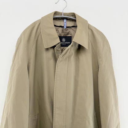 Aquascutum LONDON ステンカラーコート ベージュ【クリーニング発送】
