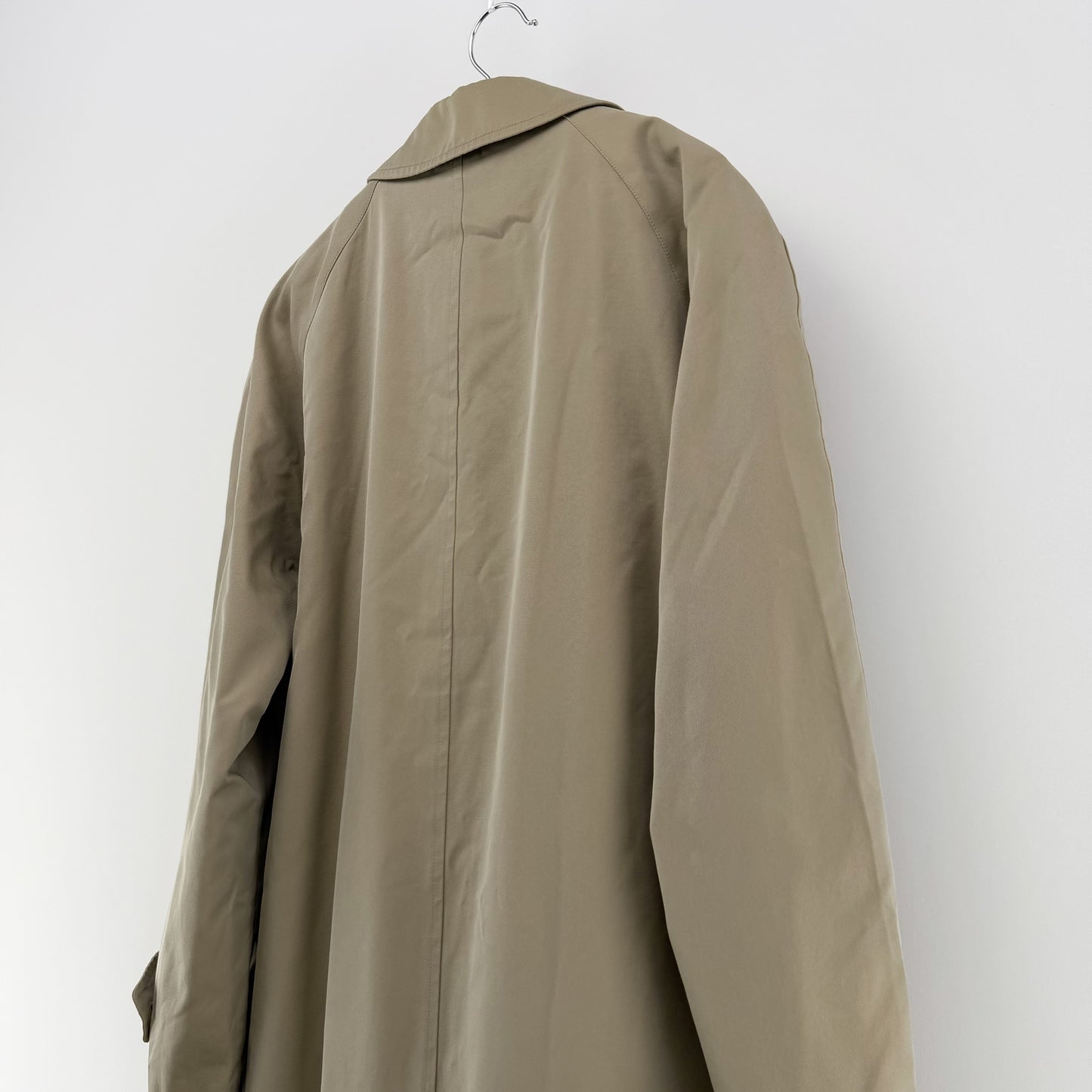 Aquascutum LONDON ステンカラーコート ベージュ【クリーニング発送】