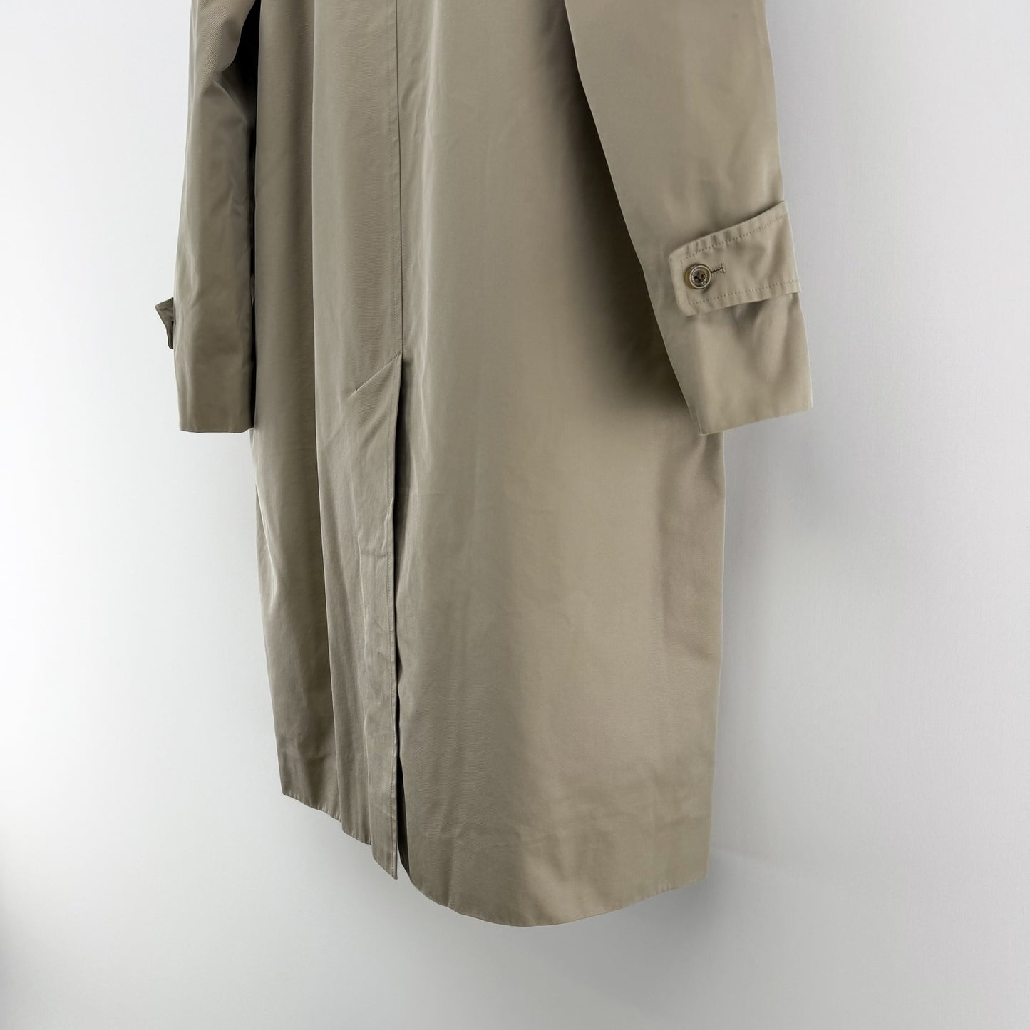 Aquascutum LONDON ステンカラーコート ベージュ【クリーニング発送】