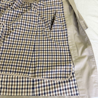 Aquascutum LONDON ステンカラーコート ベージュ【クリーニング発送】