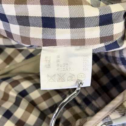 Aquascutum LONDON ステンカラーコート ベージュ【クリーニング発送】