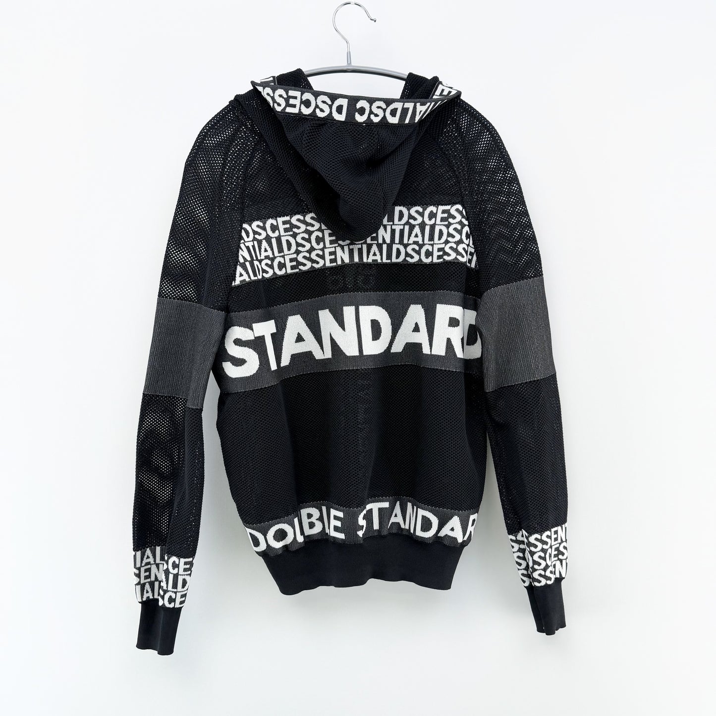 【美品】DOUBLE STANDARD CLOTHING パーカー ブラック Fサイズ【クリーニング発送】