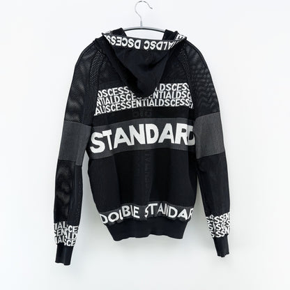 【美品】DOUBLE STANDARD CLOTHING パーカー ブラック Fサイズ【クリーニング発送】