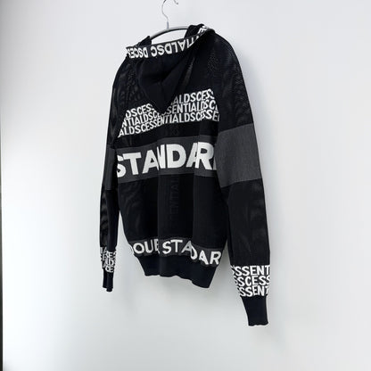 【美品】DOUBLE STANDARD CLOTHING パーカー ブラック Fサイズ【クリーニング発送】