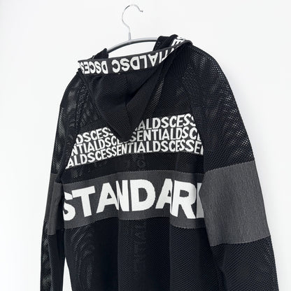 【美品】DOUBLE STANDARD CLOTHING パーカー ブラック Fサイズ【クリーニング発送】