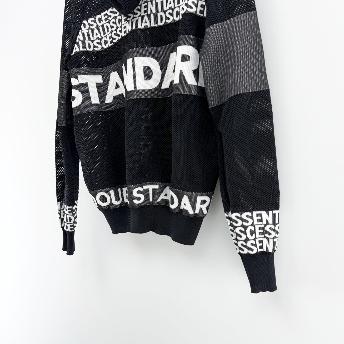 【美品】DOUBLE STANDARD CLOTHING パーカー ブラック Fサイズ【クリーニング発送】