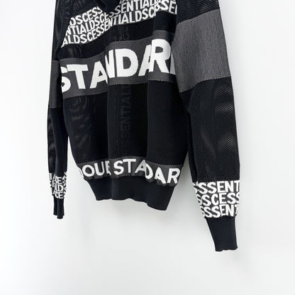 【美品】DOUBLE STANDARD CLOTHING パーカー ブラック Fサイズ【クリーニング発送】