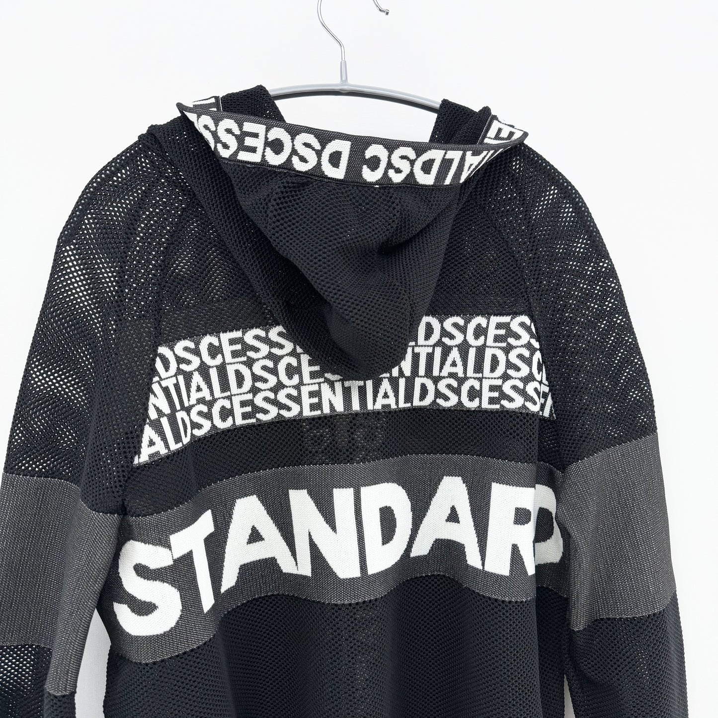 【美品】DOUBLE STANDARD CLOTHING パーカー ブラック Fサイズ【クリーニング発送】