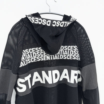 【美品】DOUBLE STANDARD CLOTHING パーカー ブラック Fサイズ【クリーニング発送】